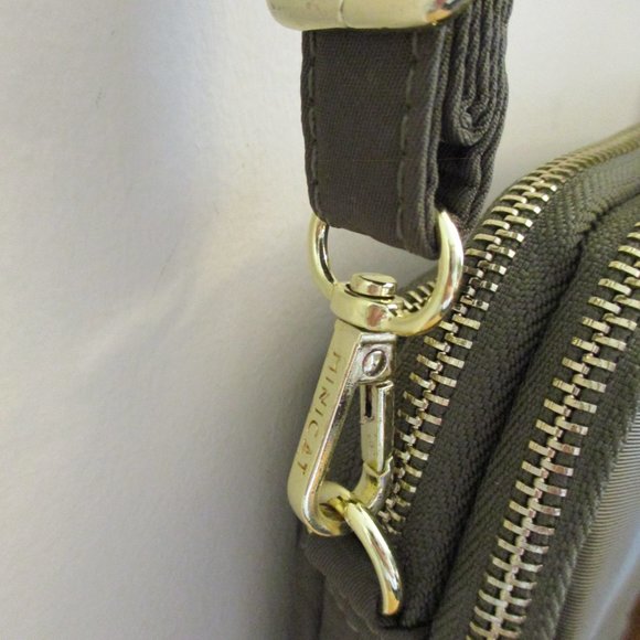 MINICAT RFID Blocking Small Travel Crossbody Purse, Nylon, Brown, 8 CC slots - Picture 8 of 16